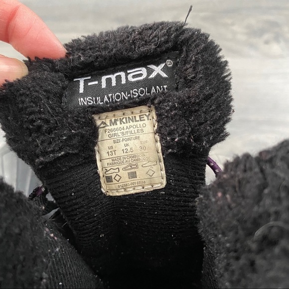 McKinley Winter Apollo Purple & Black Girls Boots - Picture 9 of 11